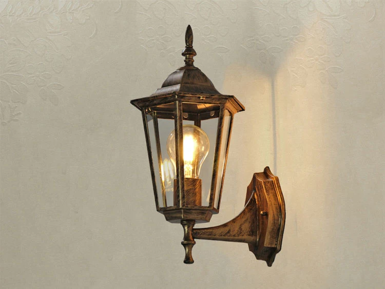 Europeu da Parede Pátio ao ar Livre à Prova Lâmpada sem Fonte de Luz Wecus Estilo Antiga Dwaterproof Água - Villa Varanda 6 balcony lamp