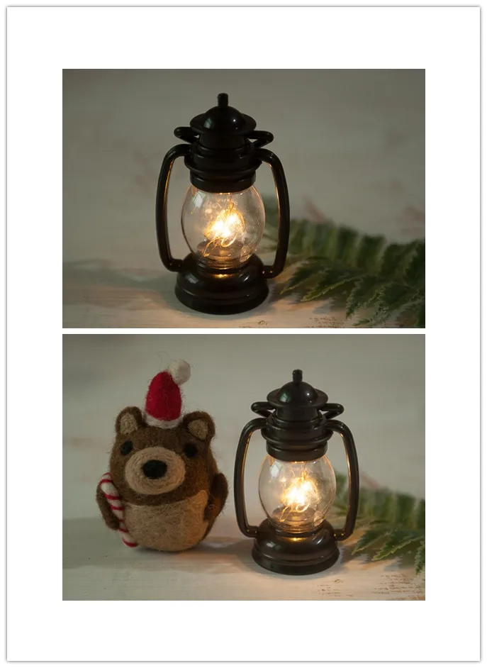 

Newborn photography props full-moon children retro small black horse lamp two-color lighting European and American style