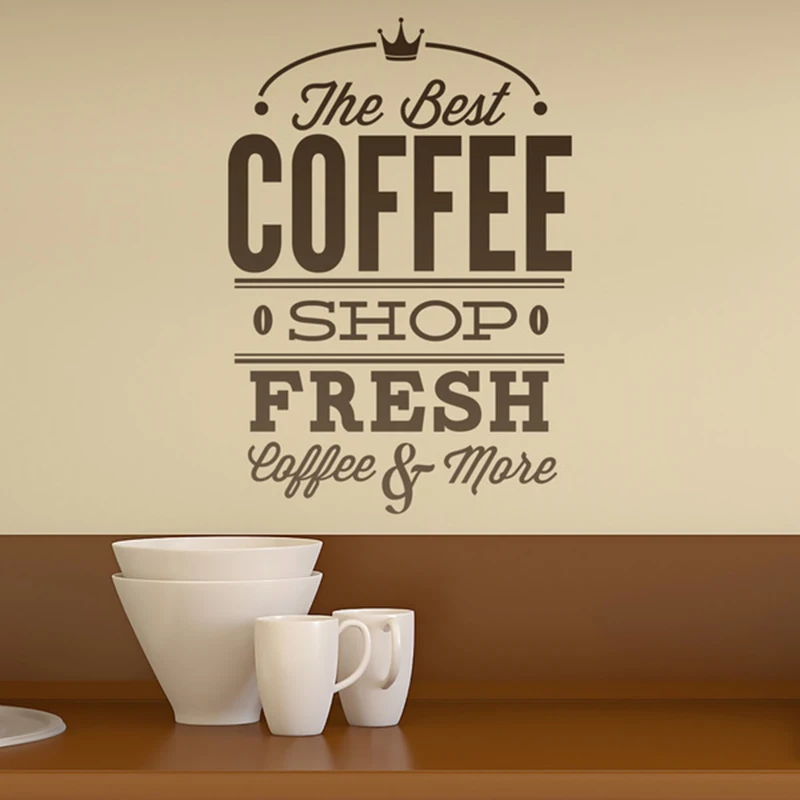 Vinyl Wall Sticker The Best Coffee Removable Art Wallpaper Mural Decals
