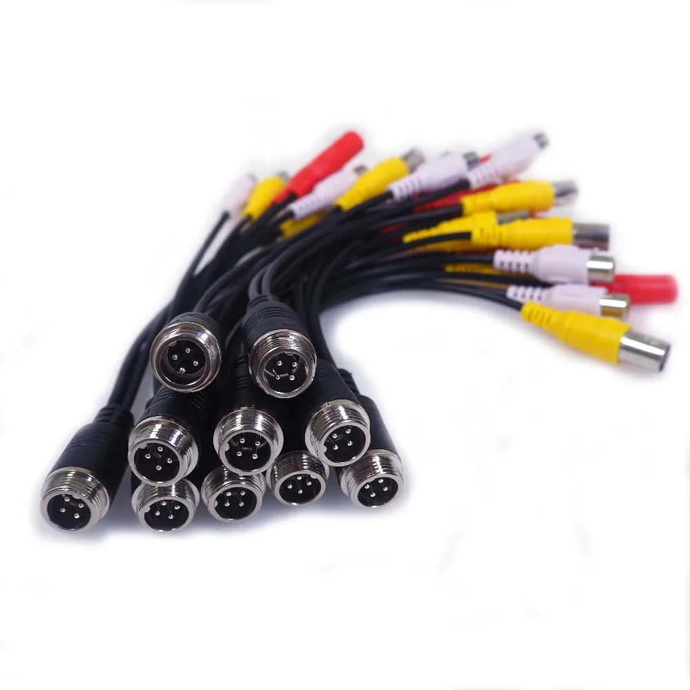 Разъем авиационный 4-контактный авиационный Кабель BNC RCA аудио-видео ...