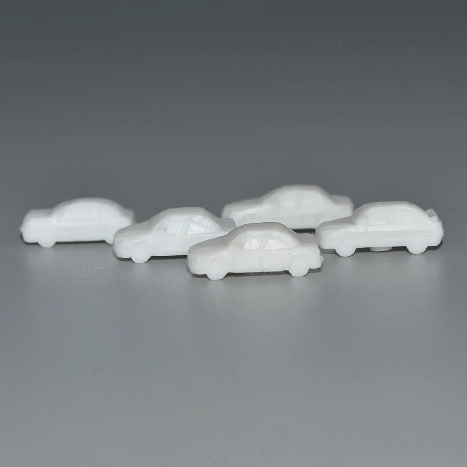 

Teraysun 100pcs model car kits scale model cars 1:250 white mini plastic model cars