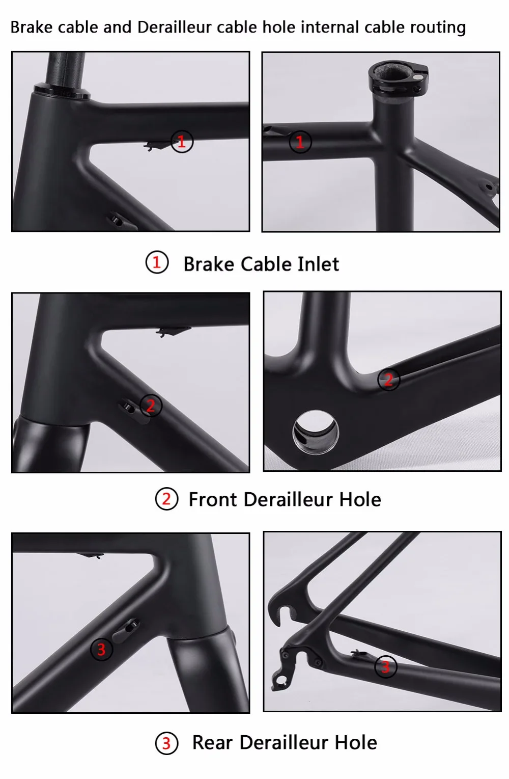 Sale 2020 New Full Carbon Fiber Road Bicycle Frames,Chinese Factory Cycling Carbon Road Bike Frames+Fork+Headset BSA 68mm 9