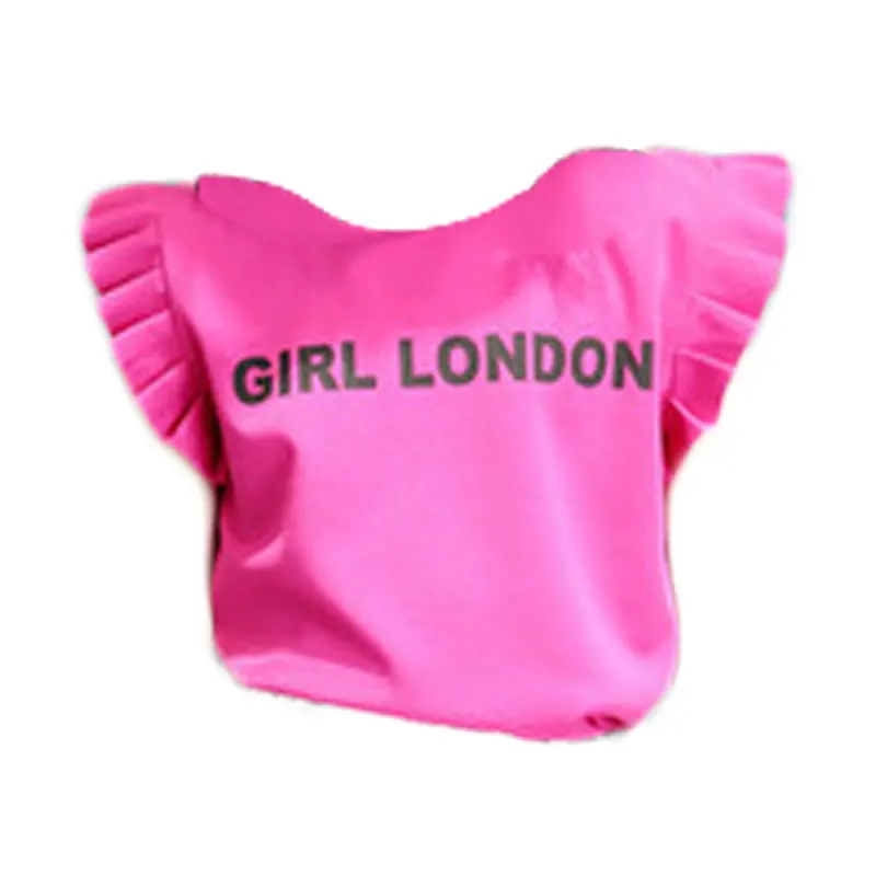 AiLe Rabbit/летний комплект для девочек, детская одежда с надписями футболка с короткими рукавами и штаны комплект из 2 предметов для детей от 4 до 10 лет - Цвет: rose shirt