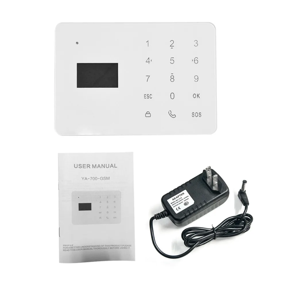 

DANMINI Home Security 700GSM Alarm System Wireless 433/315MHZ LCD Display Touch Key Anti-thief Rechargeable Battery Alarm Host
