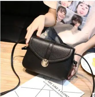 

2019james Hot handbag PU pure color single shoulder bag lady temperament small square Bag Satchel A