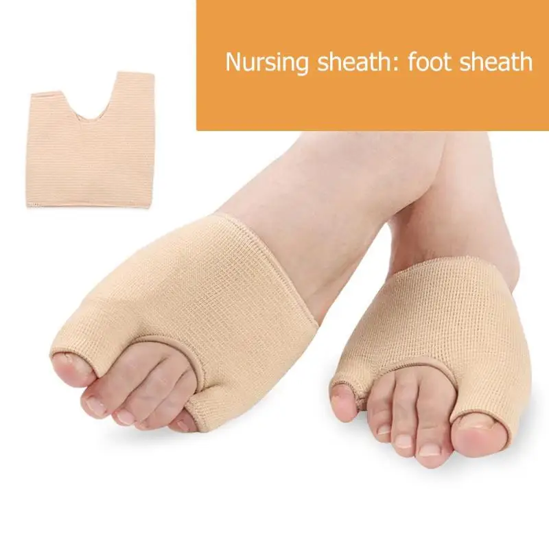 

2pcs/pair U-shaped Foot Thumb Valgus Corrector Front Palm Straightening Insole Thickening Elastic Nylon Foot Care Brace Pad Tool