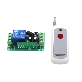 

DC 12V 1 CH 1CH RF Wireless Remote Control Switch System,315/433 MHZ Transmitter And Receiver Momentary/ Toggle 4209