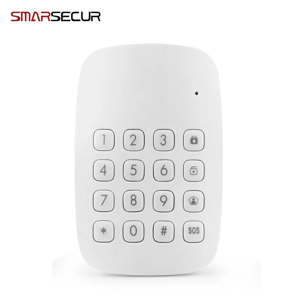 SMARSECUR  Russian Spanish English H6 WIFI GSM Alarm System Security Home GSM Alarm System APP Control Alarm DIY Kit-45 panic button alarm