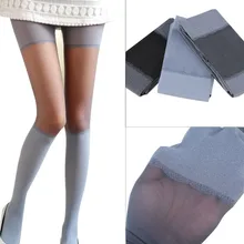 Модные сексуальные женские чулки Летние тонкие прозрачные колготки Милые Женские винтажные чулки женские чулки-Колготки серые