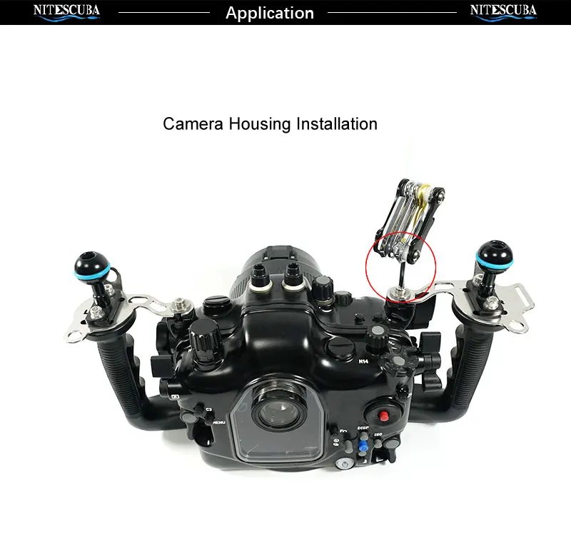 NiteScuba портативный складной ключ для подводной фотографии камера и объектив Набор шестигранных ключей метрическая система Аллен ключ Винт инструмент для ремонта