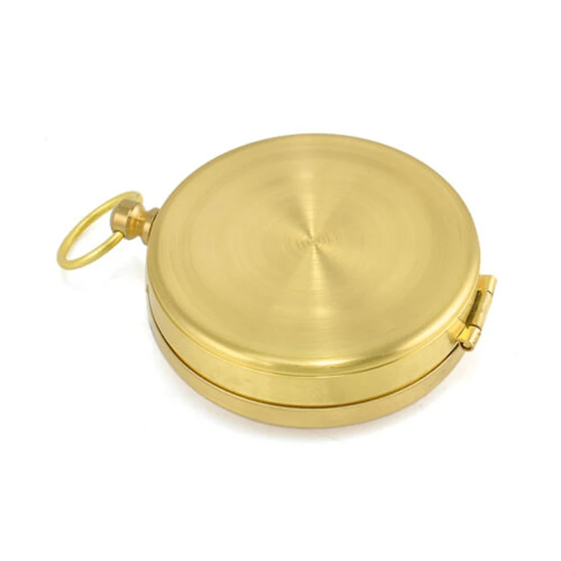 Открытый компас медный кемпинг путешествие на выживание расположение положение ночник брелок Скаутинг