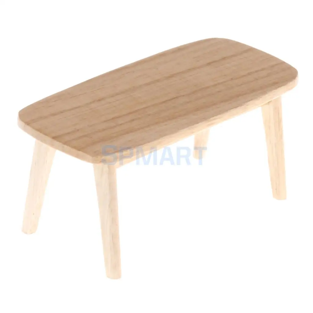 1/12 Scale Dollhouse Miniature Furniture Sofa Couch End Table Set 3 Colors for 12th Dolls House Living Room Accessories