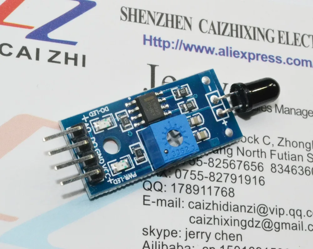 ИК инфракрасный 4 провода Обнаружение пламени сенсор модуль пламя сенсор Модуль Детектор Smartsense Для Arduino