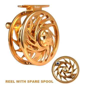 

AnglerDream Rider Series 3/4 5/6 7/8 9/10 WT Fly Fishing Reel With Spool CNC Machined Aluminum Super Strong Fly Reel