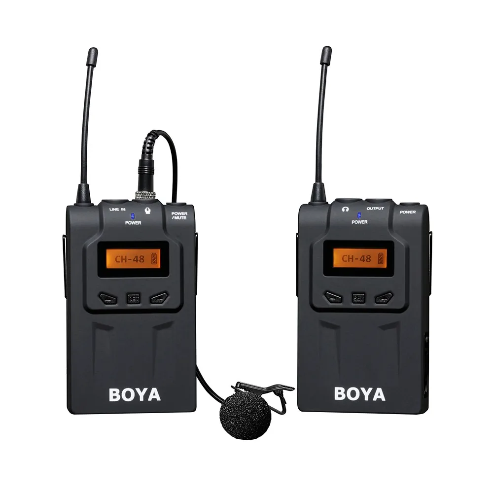 

BOYA BY-WM6 UHF Professional Omni-Directional Lavalier Wireless Microphone Recorder System for ENG EFP DV DSLR Camera Camcorders