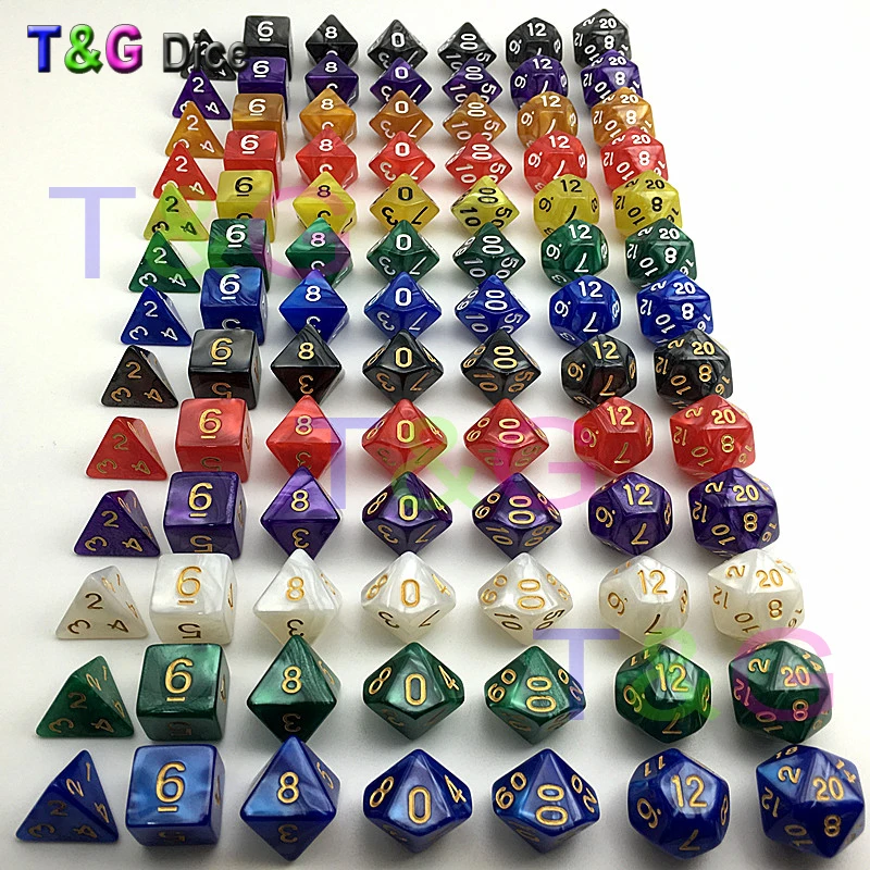 Buy Dungeons & Dragons 7Pcs/Set T&g Polyhedral RPG