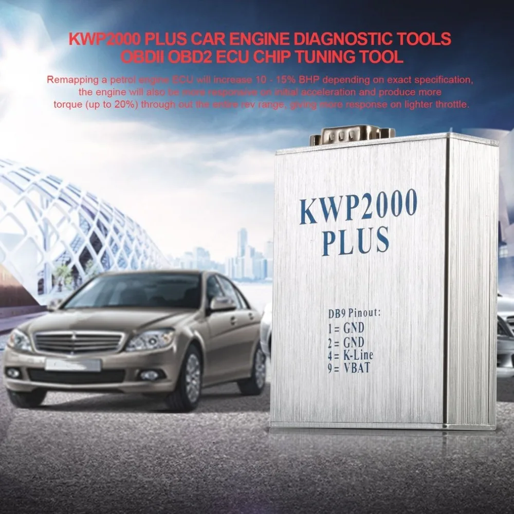 

KWP2000 Plus Car Engine Automotive Diagnostic Tools OBDII OBD2 ECU Chip Tuning Tool ECU Flasher Smart Remapping Decode
