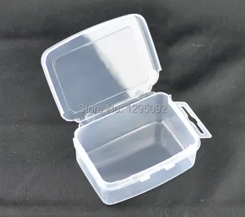 

5Pcs Transparent Plastic Carrying Case Rectangle Storage Boxes Beads Display Container Charms 73x55x29mm