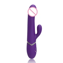 Powerful Rotation Dual G Spot Dildo Vibrator USB Thrusting Huge Electric Vibrators Sex toys For Woman Adult Sex products