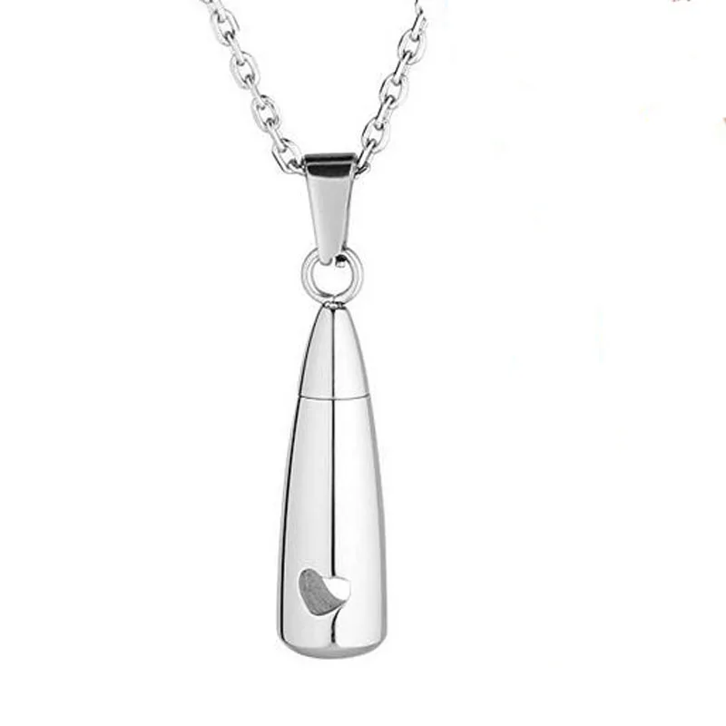 

Women Tear Drop Eternity Ashes Urn Cremation Stainless Steel Pendant Necklace