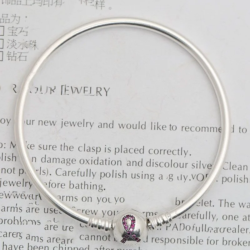 

100% 925 Sterling Silver Bead Charm Bracelet Fit Original Pans Bangle With Red Scarf Peace Clasp For Women DIY Jewelry Gift