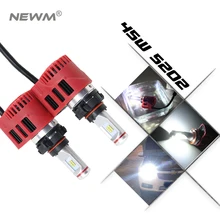 Новинка года, 45 Вт светодиодная фара головного света H4 H7 H8 H9 H10 H11 H15 H16 9004 9007 9005 9006 HB3 HB4 D1 D2 D3 D4 Plug& Play передний светодиодный налобный фонарь