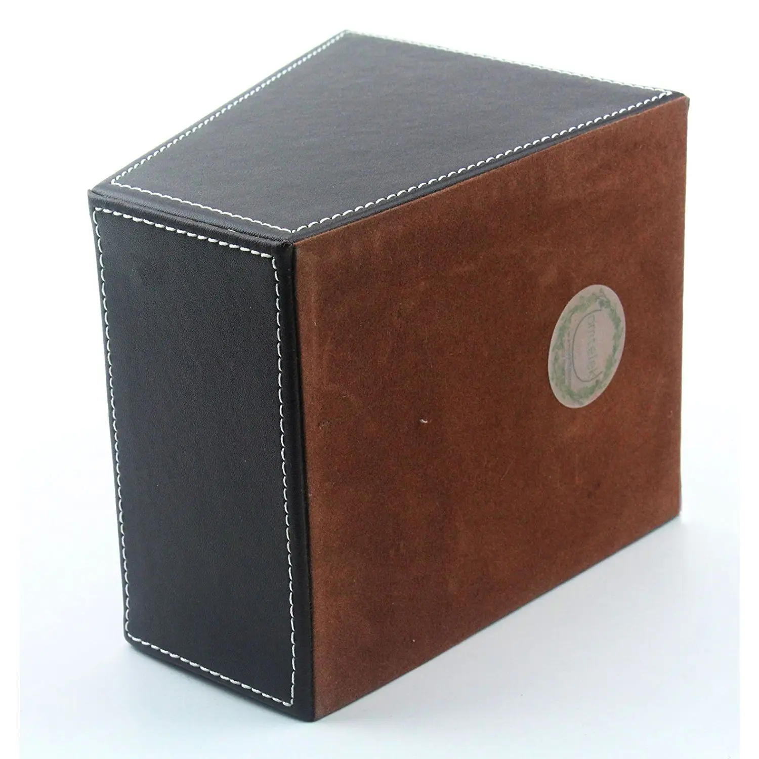 Новый 1 шт. кожа дистанционное управление Органайзер компакт-дисков телефон рабочего Коробка для хранения (коричневый)