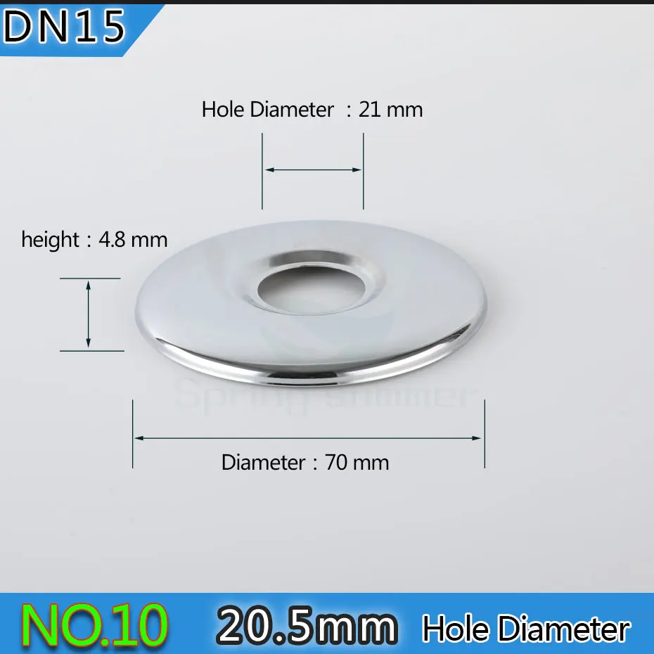 Весна Лето DN15 1/2 20 мм смеситель для душа декоративная крышка хромированная отделка покрытие из нержавеющей стали аксессуары для ванной комнаты ZZG01