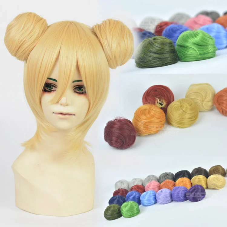 Bun Clip in on Elastic Net Hair Ball Drawstring Hairpieces Cosplay Natural Daily Ball hair Full