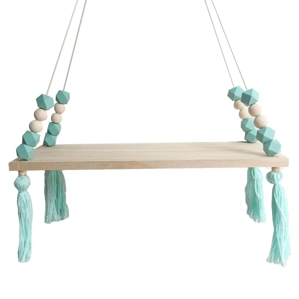 

Nordic Hanging Board Nordic Wall Wooden Hanging Board Ornaments Room Decoration with Beads Tassels Decoration