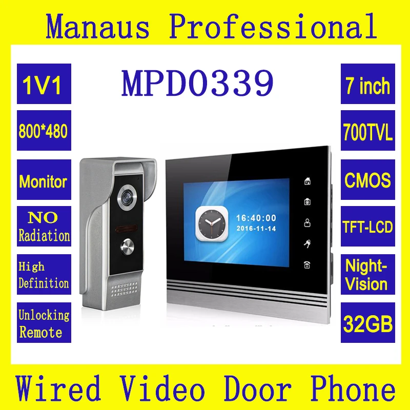 7 Lcd Monitor Wired Intercom System Memory Video Door Phone For Villa Series With Outdoor Waterproof Night Vision Camera D0339 Video Door Phone Door Phonewired Intercom Aliexpress 7 Lcd Monitor Wired Intercom System Memory Video Door Phone For Villa Series With Outdoor Waterproof Night Vision Camera D0339 Video Door Phone Door Phonewired Intercom Aliexpress
