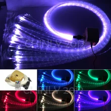 16W Remote RGBW Twinkle sparkle fiber optic decoration 300pcs 1.0mm flash point 3meter waterfall sensory light kit