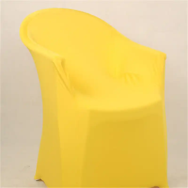 White Yellow Chair Cover 30pcs Lot Plastic Arm Chair Covers With 4