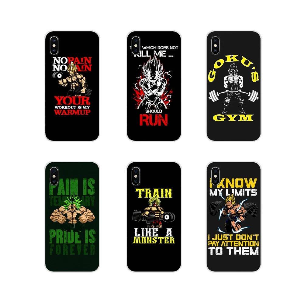 Dragon Ball No Pain Gain Lovely For Samsung Galaxy S4 S5 MINI S6 S7 edge S8 S9 S10 Plus Note 3 4 5 8 9 Mobile Phone Cover Bag | Мобильные