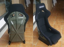 One Lot/2 Pcs Buckets Series Car Seat MO Kevlar Carbon Fiber Frame Black Blue Red Alcantara Suede Cloth Racing Car Bucket Seats