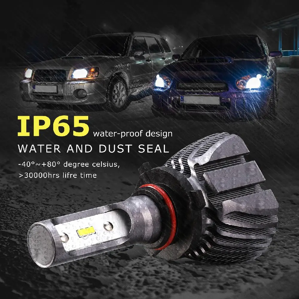 Oslamp 9005 Автомобильный светодиодный головной светильник лампы HB3 50 Вт 8000lm 6500 к авто