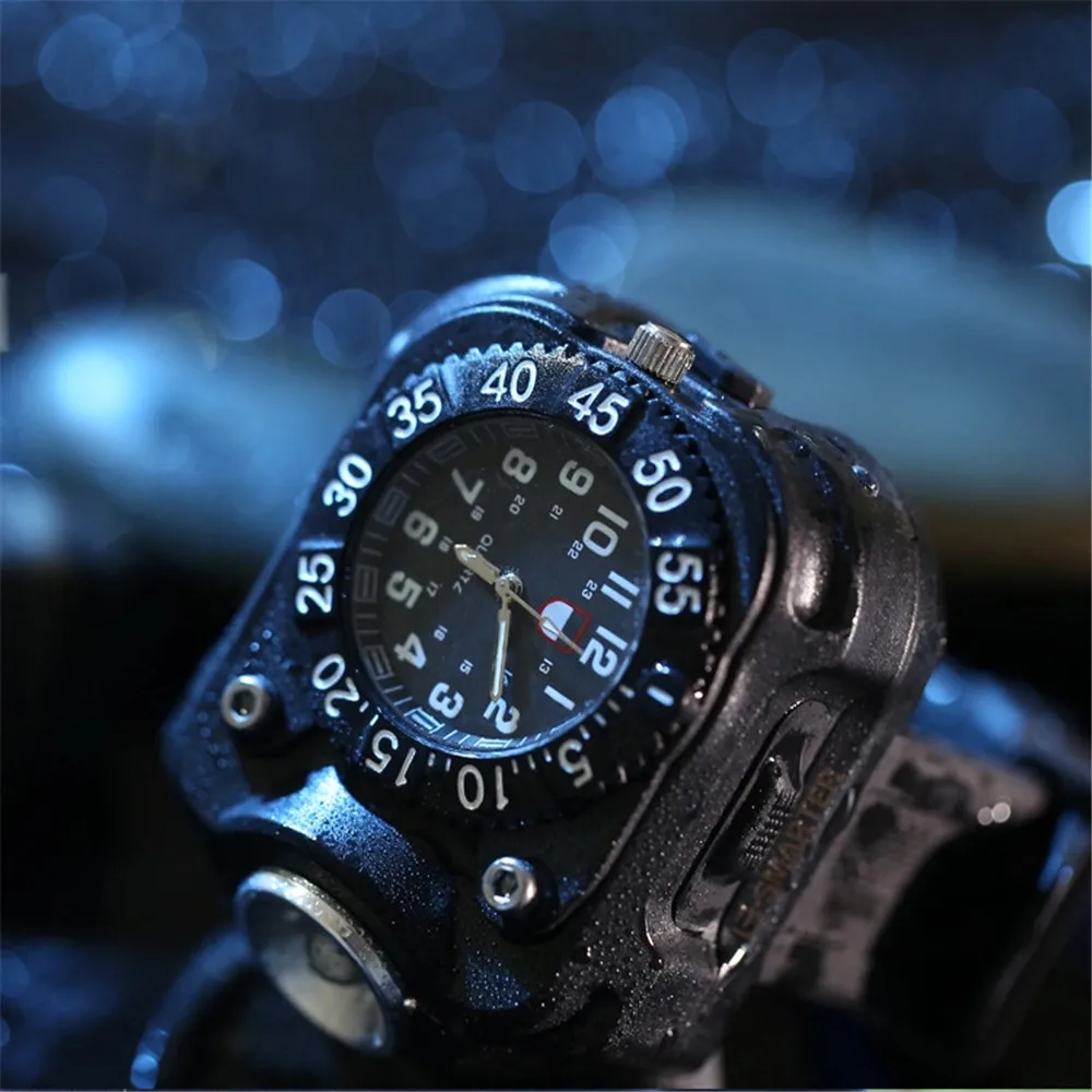 NEW outdoor Wrist Light WITH WATCH Rechargeable Variable Output LED Rechargeable cycling light new A30 NEW outdoor Wrist Light WITH WATCH Rechargeable Variable Output LED Rechargeable cycling light new A30
