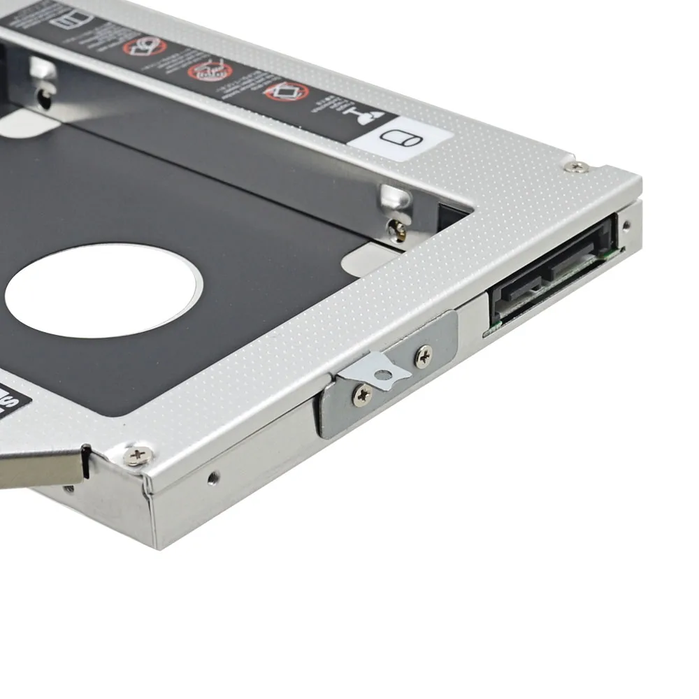 Алюминиевый адаптер для 2 го жесткого диска Caddy 12 7 мм SATA 3 0 5 &quotSSD HDD Box Case Lenovo ThinkPad L430