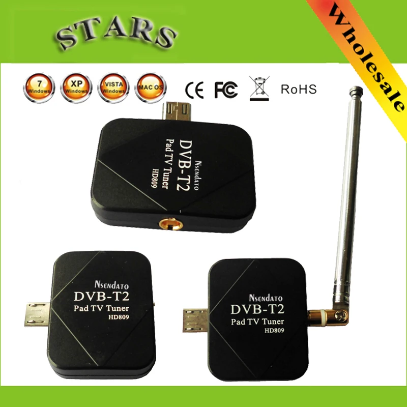 DVB-T2 Pad USB ТВ-тюнер DVB-T2 DVB T2 DVB-T донгл ТВ-приемник HD Цифровое ТВ часы Live TV палка для Android Pad телефон планшет ПК