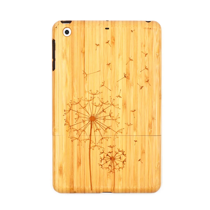 Techase для iPad Mini 3 Чехол Bamboo чехол противоударный В виде ракушки для Apple iPad мини 1 2 7.9 дюйм(ов) Чехлы для мангала для планшеты защитный - Цвет: Dandelion