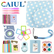 Caiul (10 in 1 )Shoulder Soft Camera case&Accessories For Fujifilm Instax Mini8/Mini8+/mini9 with classic pattern