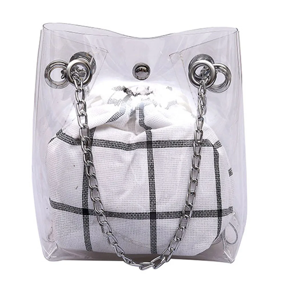 السيدات حقيبة كتف شفافة للماء Crossbody حقيبة للتسوق أفضل بيع-WT