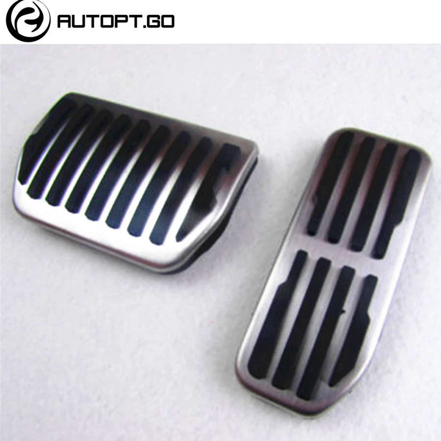 

NO DRILL Car Anti-Skid Gas & Fuel Brake Pedal Pad Cover For JAGUAR XE F-PACE LAND ROVER Range Rover
