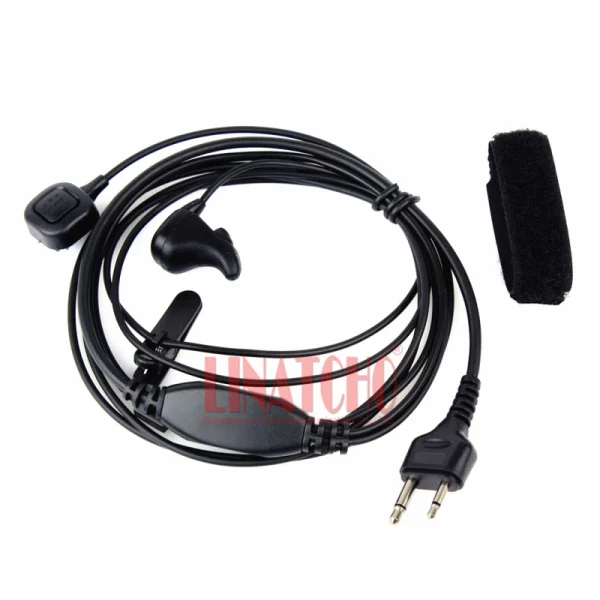 2 Pin Ear Bone вибрирующий наушник микрофон с Finger PTT для ICOM IC-V8 Walkie Talkie