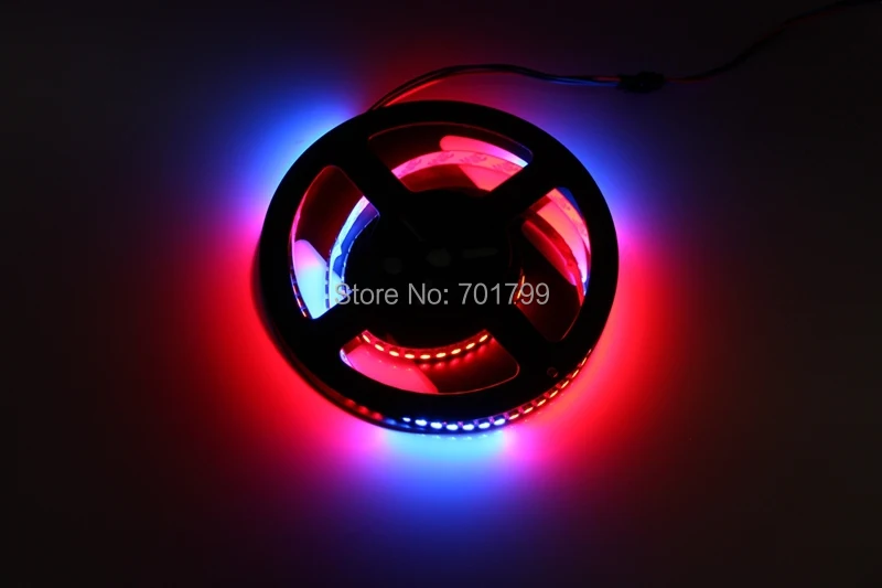 1 м длина 144 светодиодов/м WS2812B (5050 rgb led с WS2811 IC встроенный) светодиодная Пиксельная