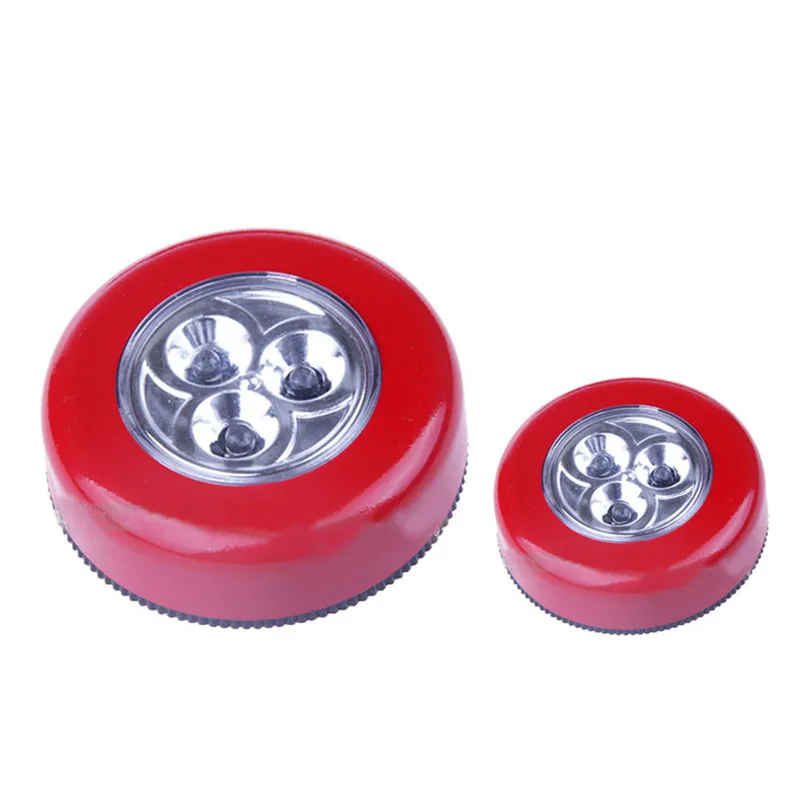 New 3 LED Wall Light Kitchen Closet Lighting Sticker Tap Touch Lamp Lamps Home Decorative Practical Lights Touch Lamps #3J01 (9)