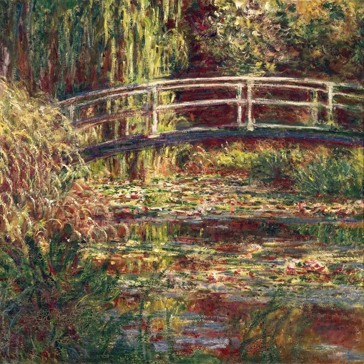 Claude Monet - Water-Lily Pond, Symphony in Rose (1900)Vsqauredd
