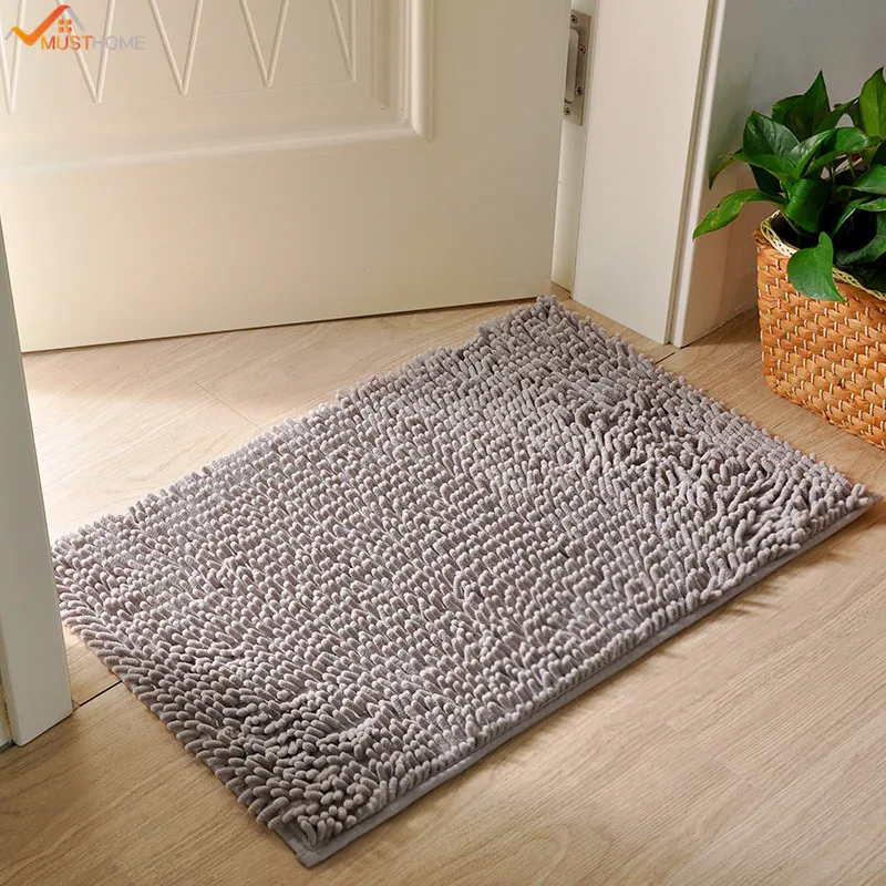 40*60CM Super Soft Microfiber Bathroom Rugs Non Slip Shag Bath Mat for Kitchen Bedroomin Bath