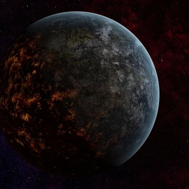 Artist's concept of an extraterrestrial planet Poster Print (35 x 22)