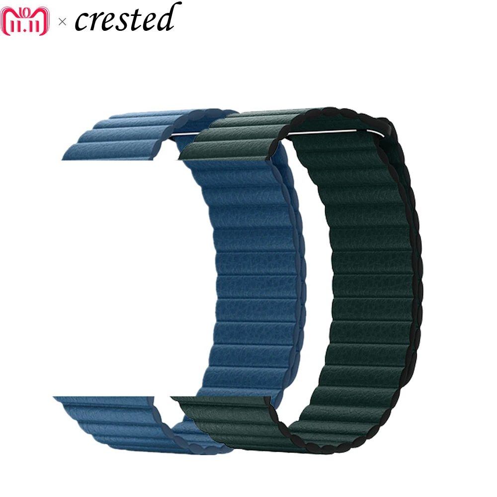 

Leather Loop strap For Apple Watch band 44mm/40mm iWatch series 4 3/2/1 42mm/38mm Magnetic Closure wrist bracelet belt kkkk